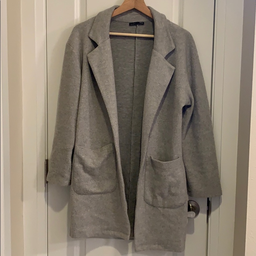 Zara grey sweater jacket
